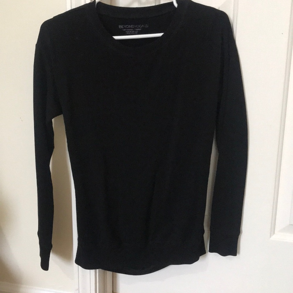 Black beyond yoga top